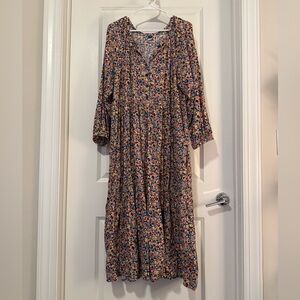 Floral Multicolor Maxi Dress